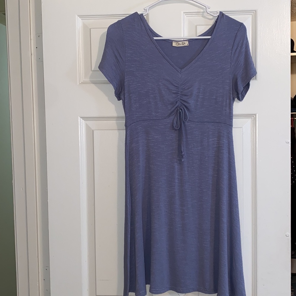 Blue midi dress